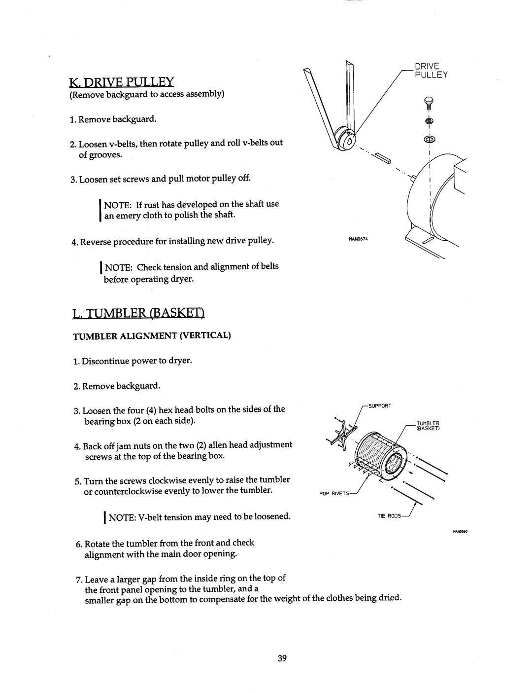 American Dryer Corp AD-15 thru AD-75 manual 