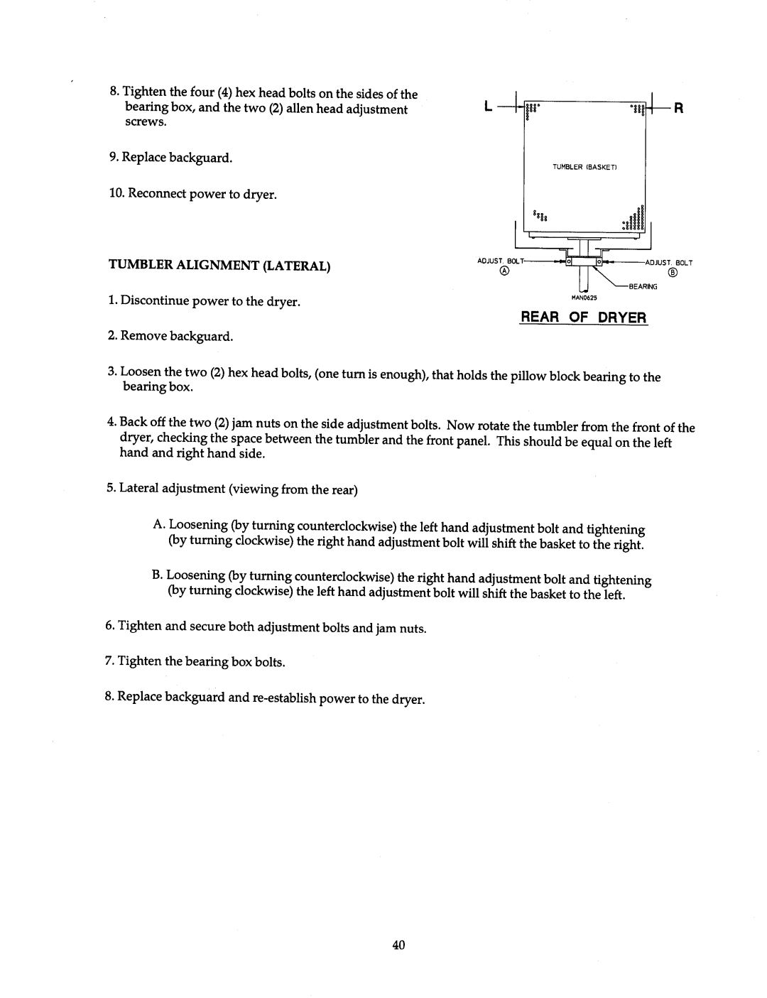 American Dryer Corp AD-15 thru AD-75 manual 