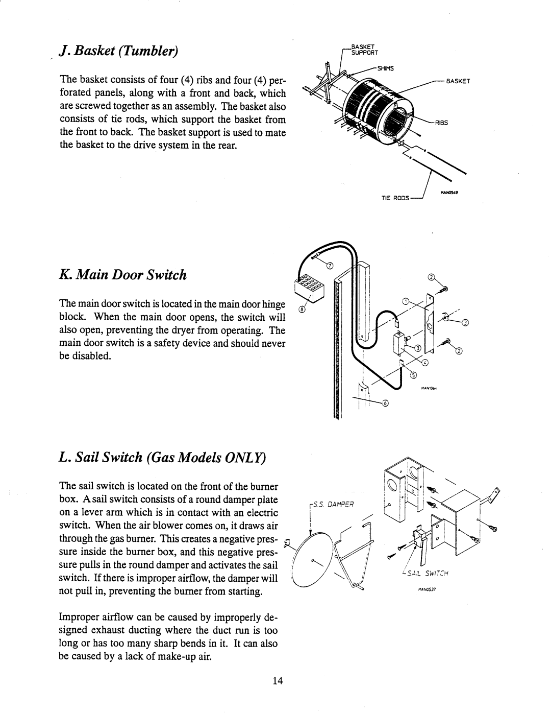 American Dryer Corp AD-170SE manual 