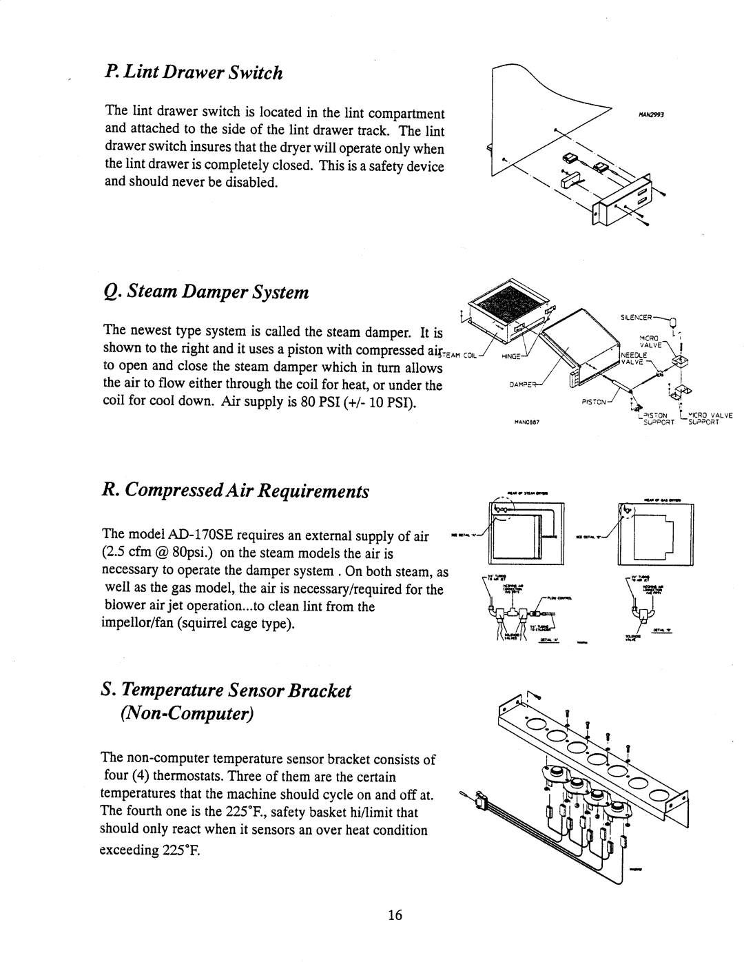 American Dryer Corp AD-170SE manual 