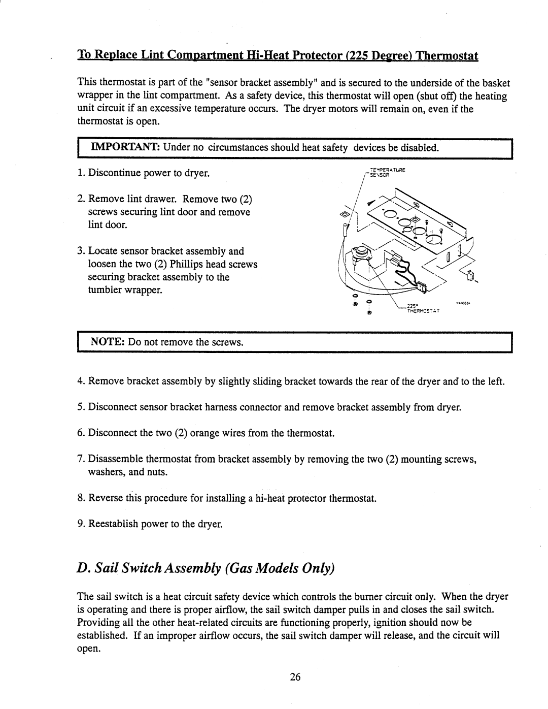 American Dryer Corp AD-170SE manual 