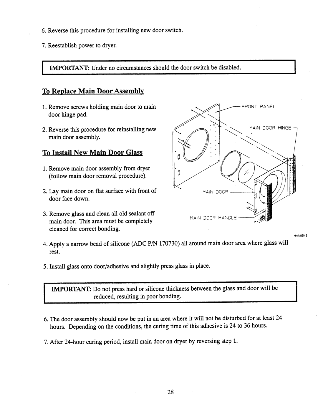 American Dryer Corp AD-170SE manual 