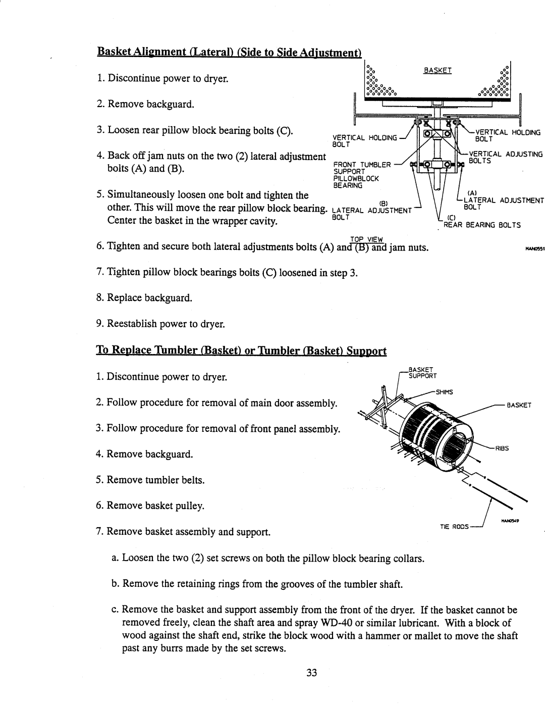 American Dryer Corp AD-170SE manual 