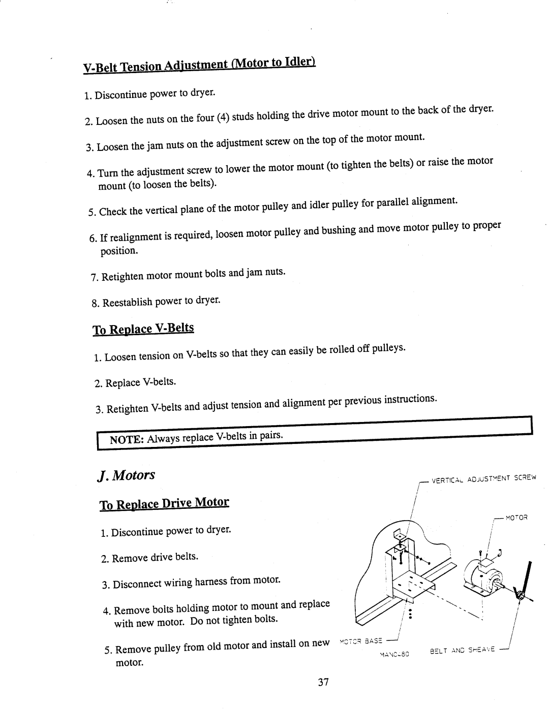 American Dryer Corp AD-170SE manual 