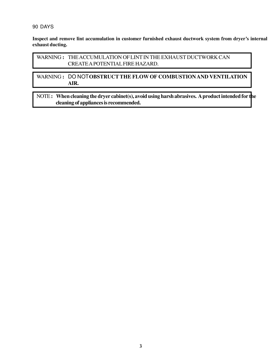 American Dryer Corp AD-20 installation manual Createapotential Fire Hazard 