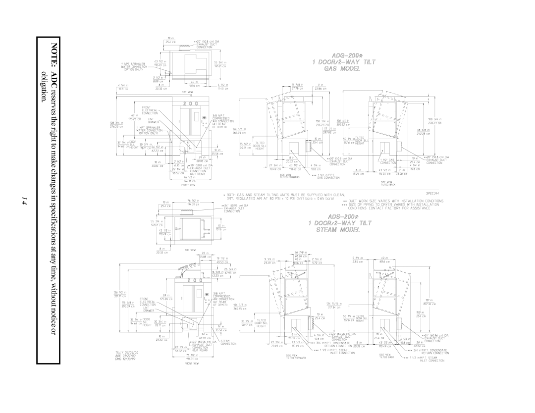 American Dryer Corp AD-200 PHASE 7 service manual Obligation 