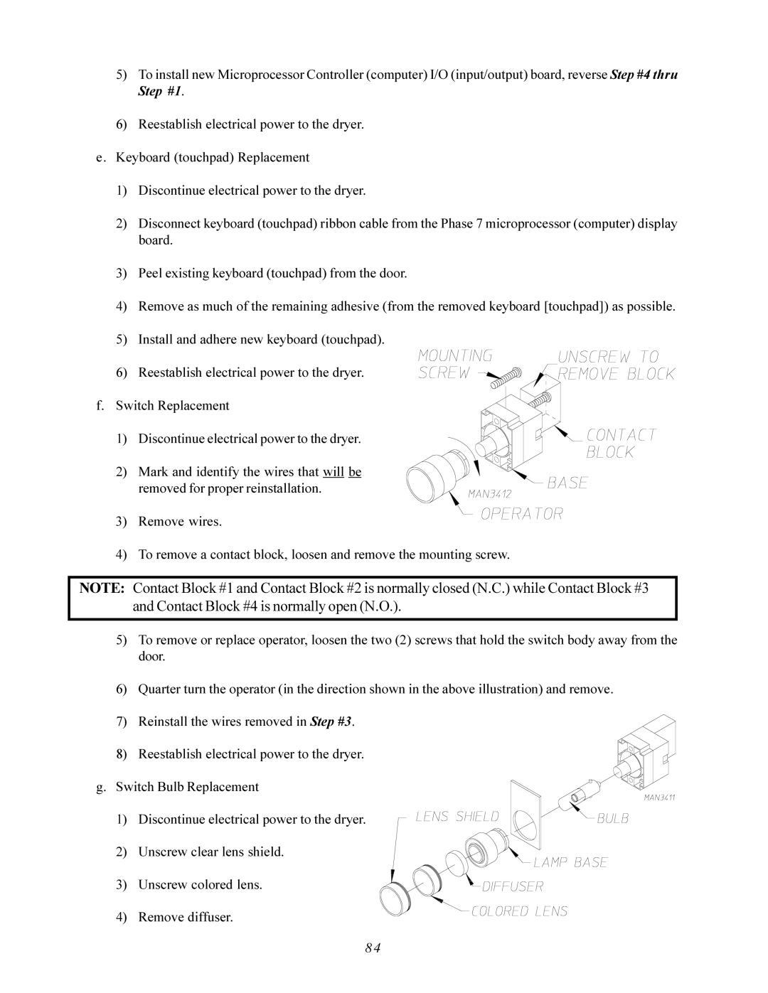 American Dryer Corp AD-200 PHASE 7 service manual 