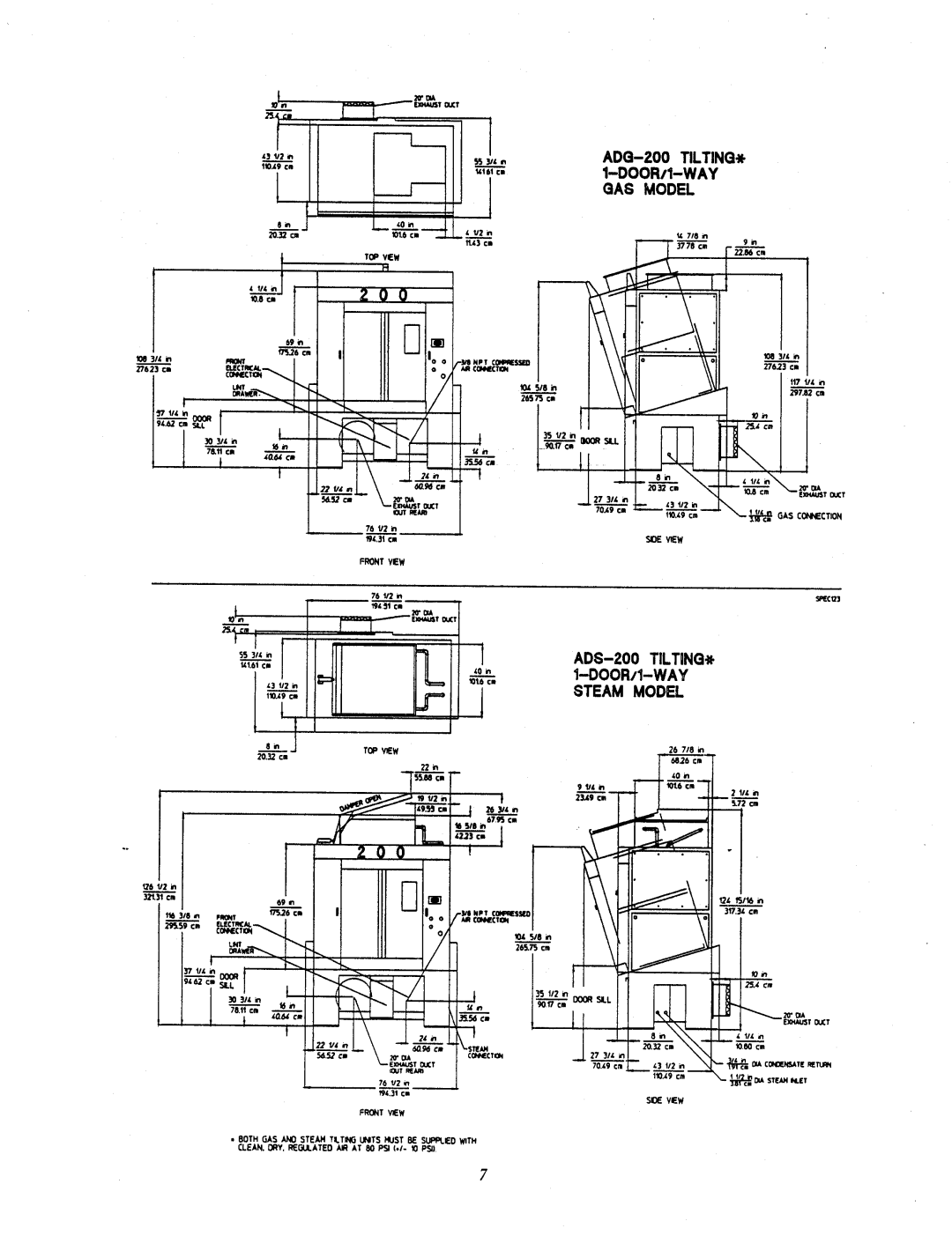 American Dryer Corp AD-200 Tilting manual 