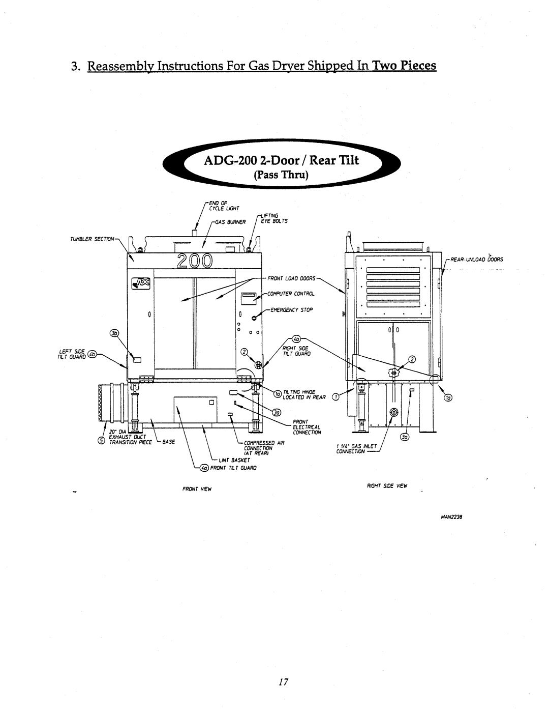 American Dryer Corp AD-200 Tilting manual 