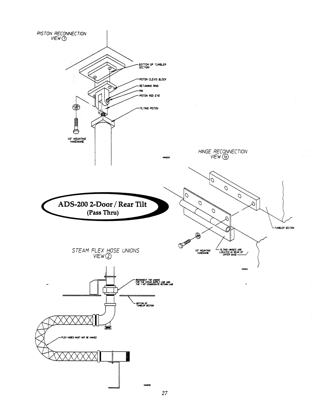 American Dryer Corp AD-200 Tilting manual 