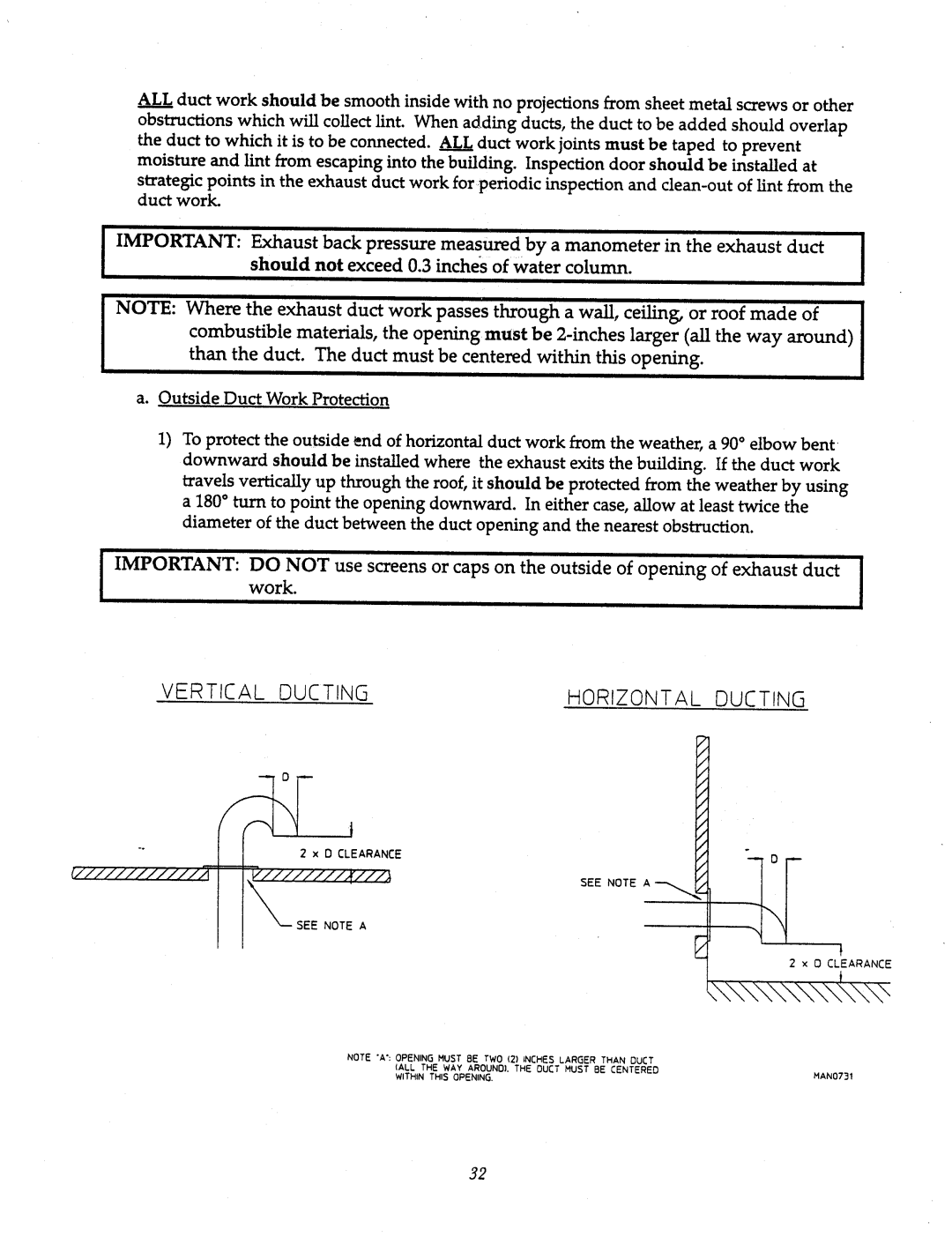 American Dryer Corp AD-200 Tilting manual 