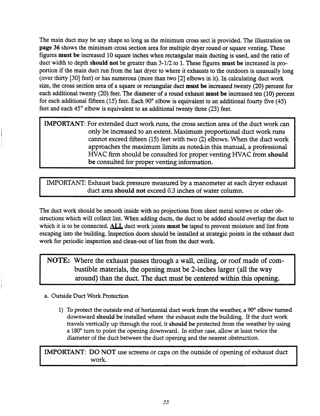 American Dryer Corp AD-200 Tilting manual 