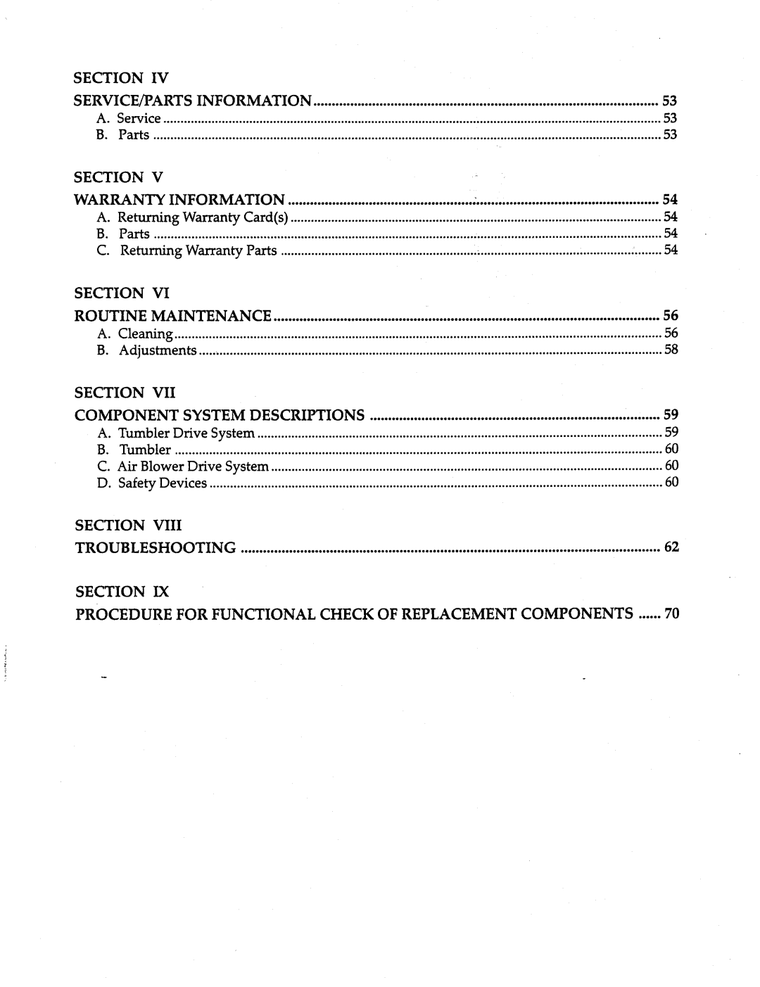 American Dryer Corp AD-200 Tilting manual 