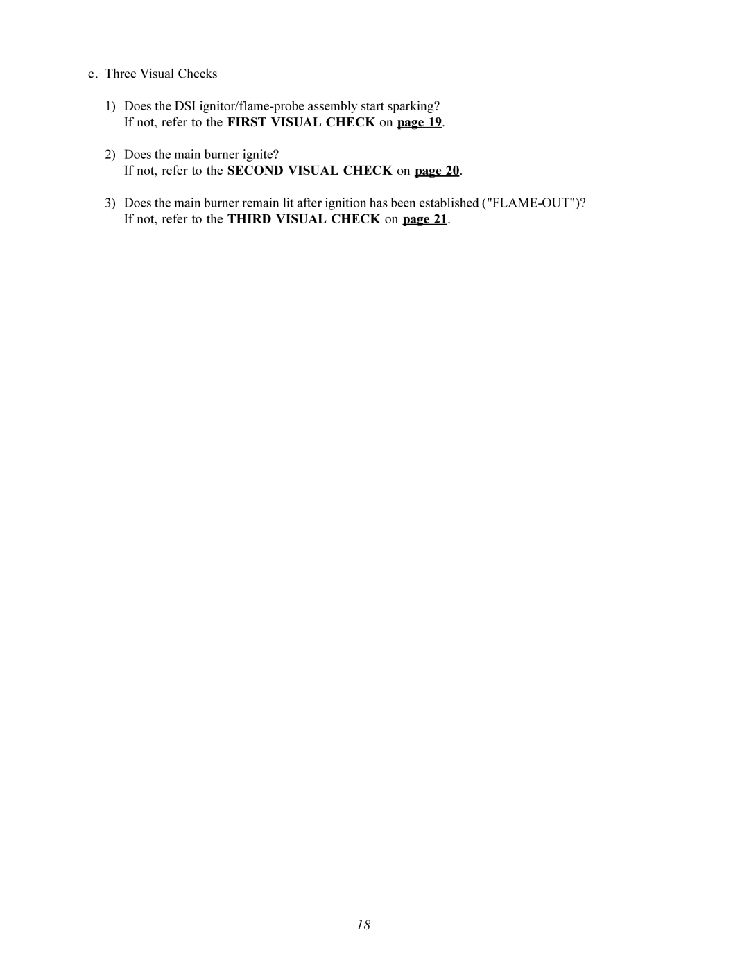 American Dryer Corp AD-200 service manual Three Visual Checks 