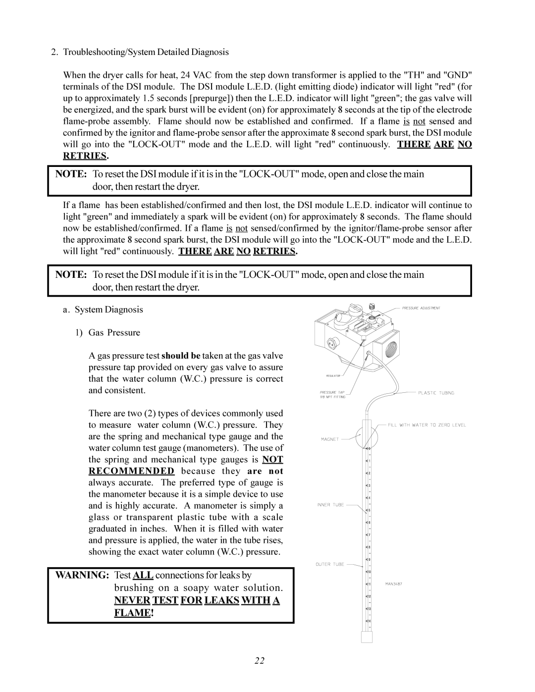 American Dryer Corp AD-200 service manual Troubleshooting/System Detailed Diagnosis, Retries 