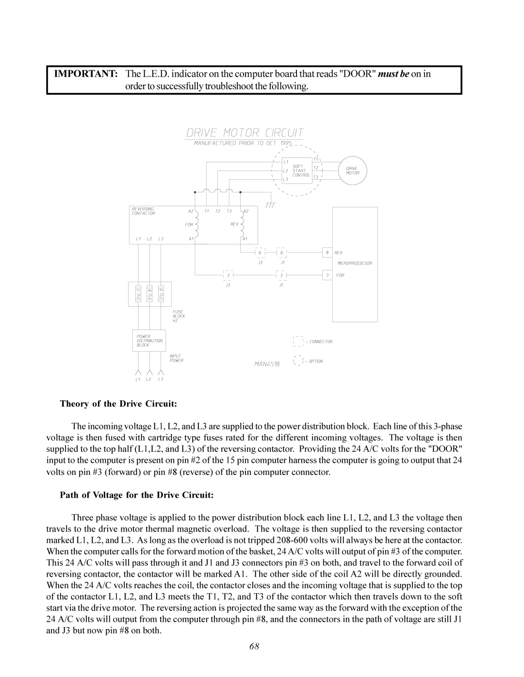 American Dryer Corp AD-200 service manual Theory of the Drive Circuit 