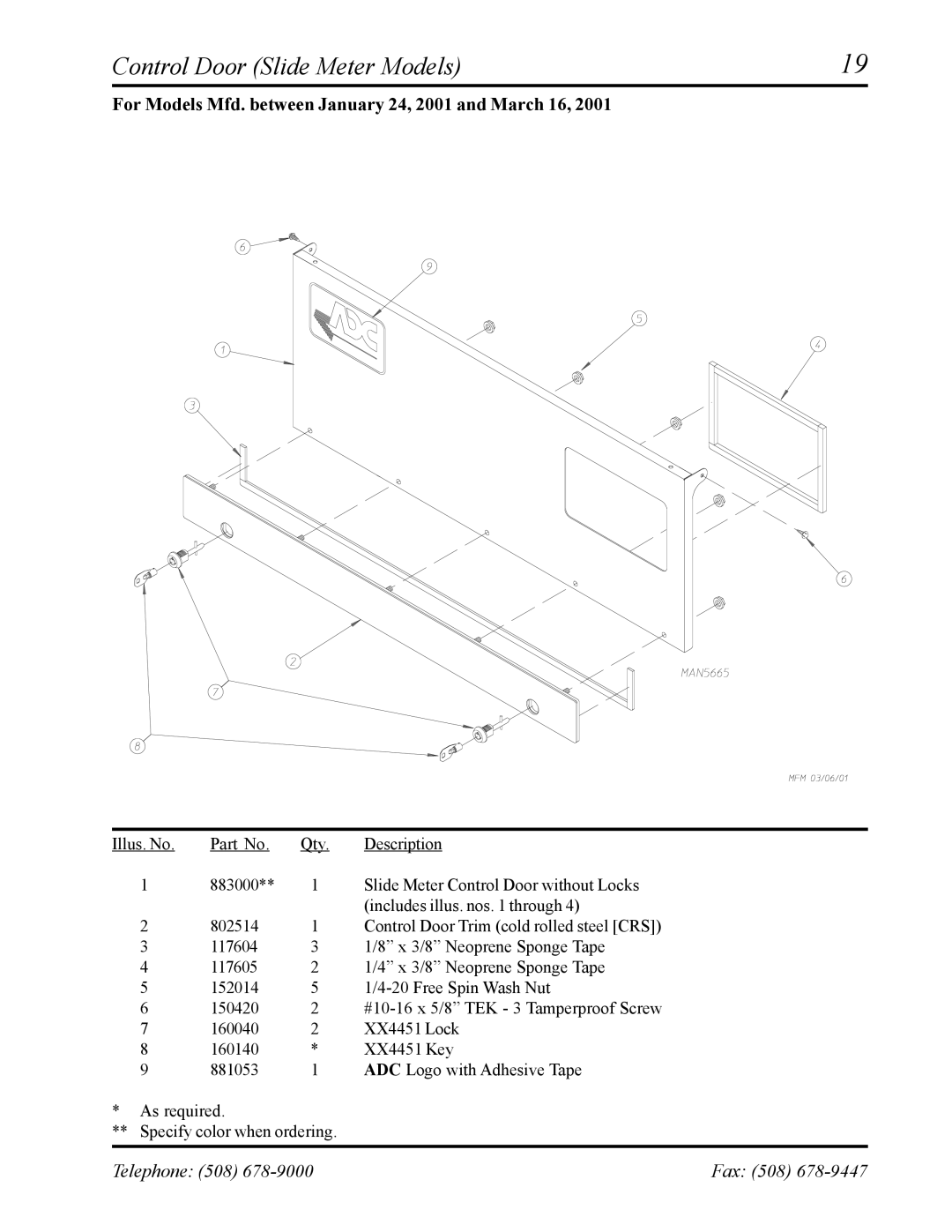 American Dryer Corp AD-24 II manual #10-16 x 5/8 TEK 3 Tamperproof Screw 