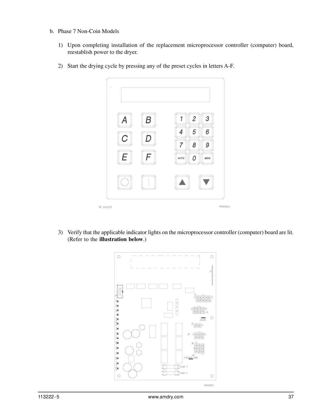 American Dryer Corp AD-24 Phase 7 installation manual 113222 