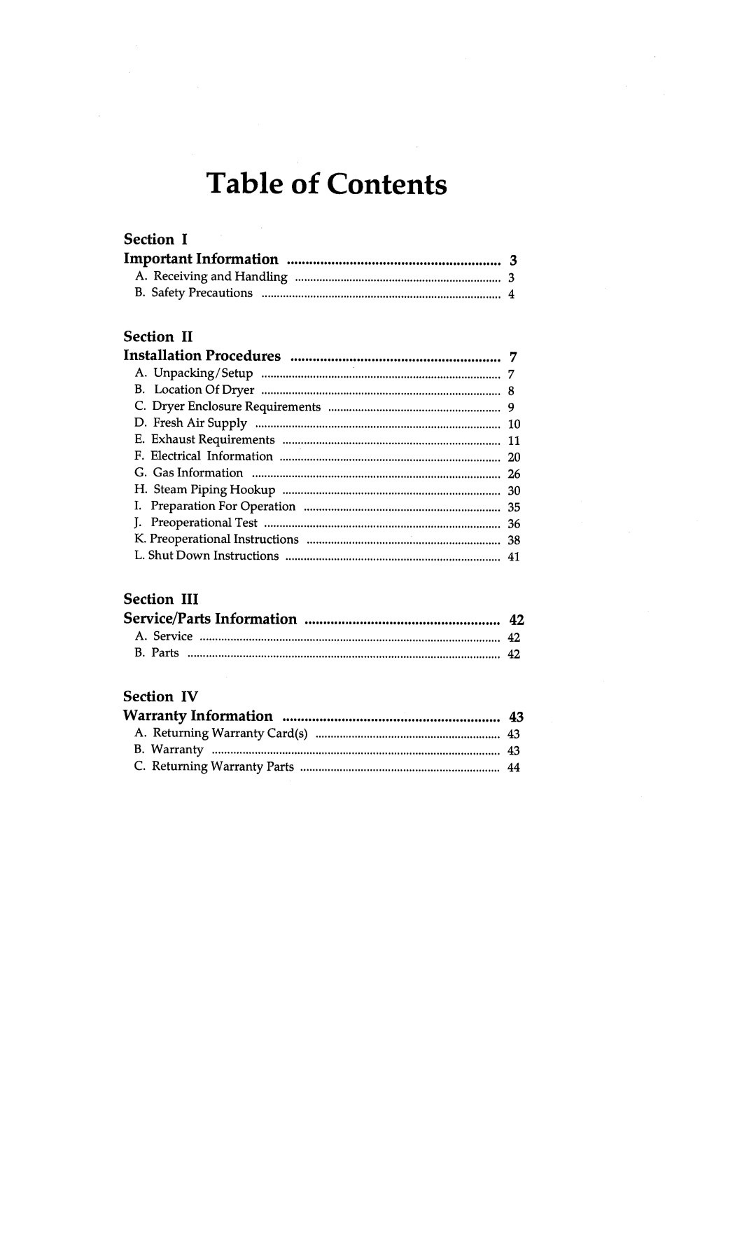 American Dryer Corp AD-30 (Export) manual 