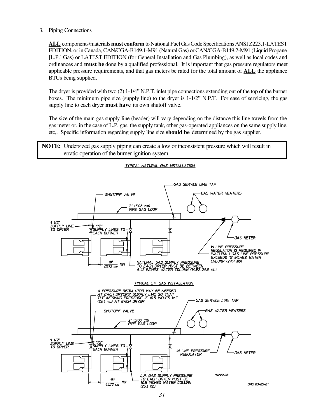 American Dryer Corp AD-310 Phase 7 installation manual 