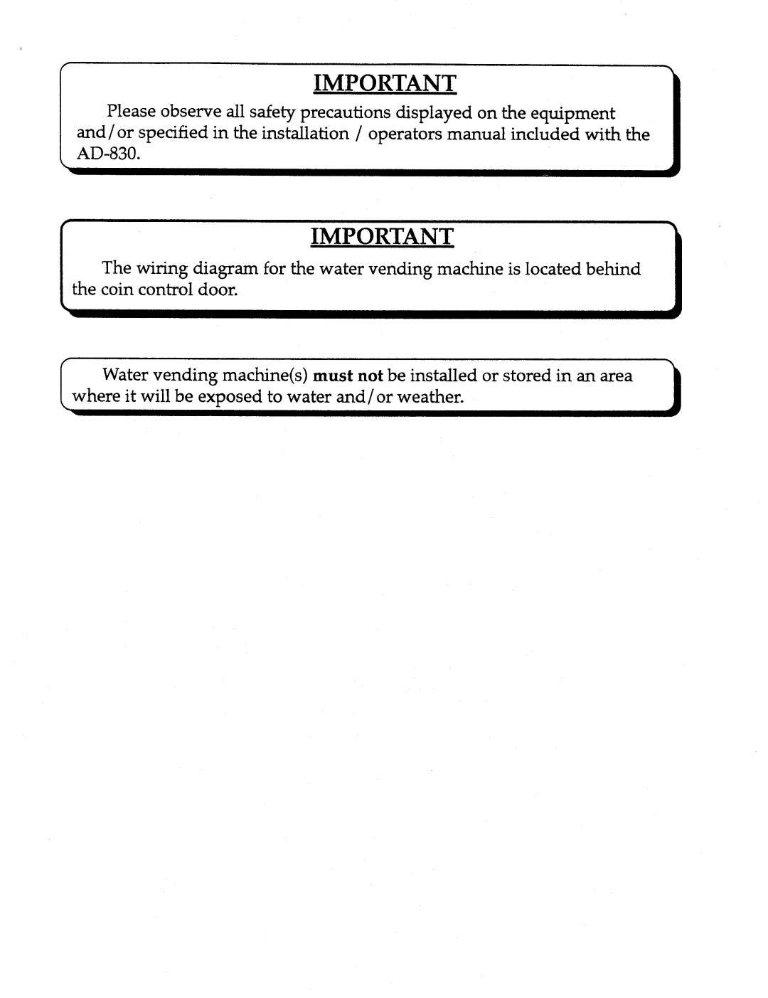 American Dryer Corp AD-830 manual 