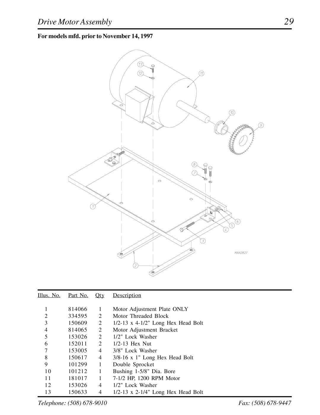 American Dryer Corp ADG-410 manual For models mfd. prior to November 14 