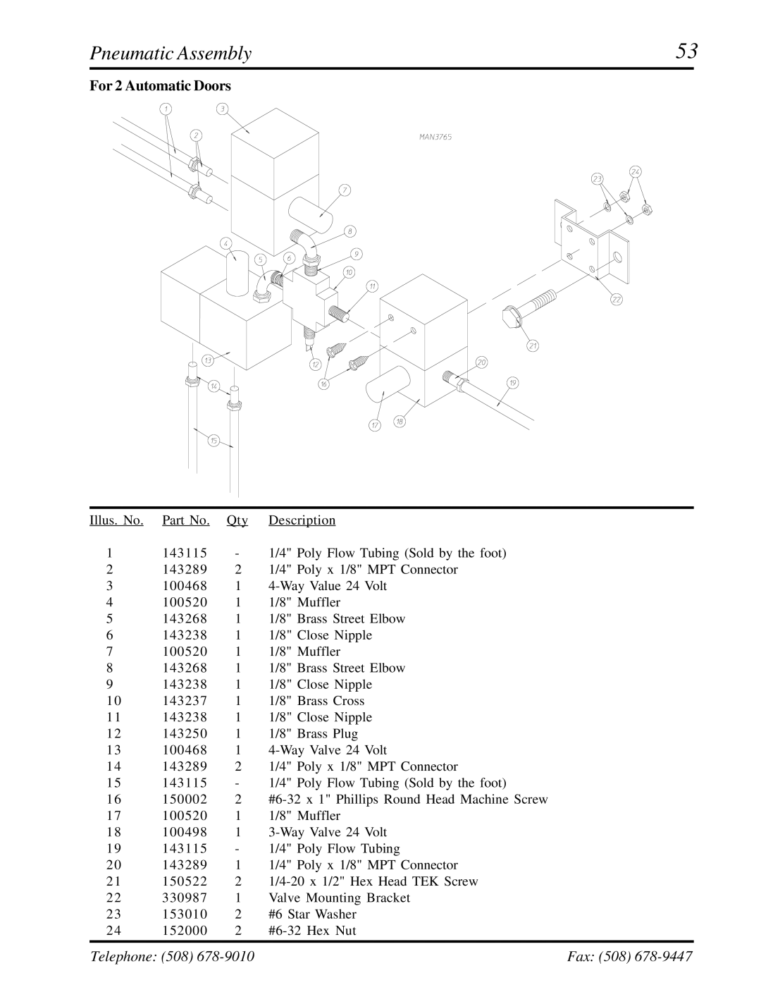 American Dryer Corp ADG-410 manual For 2 Automatic Doors 