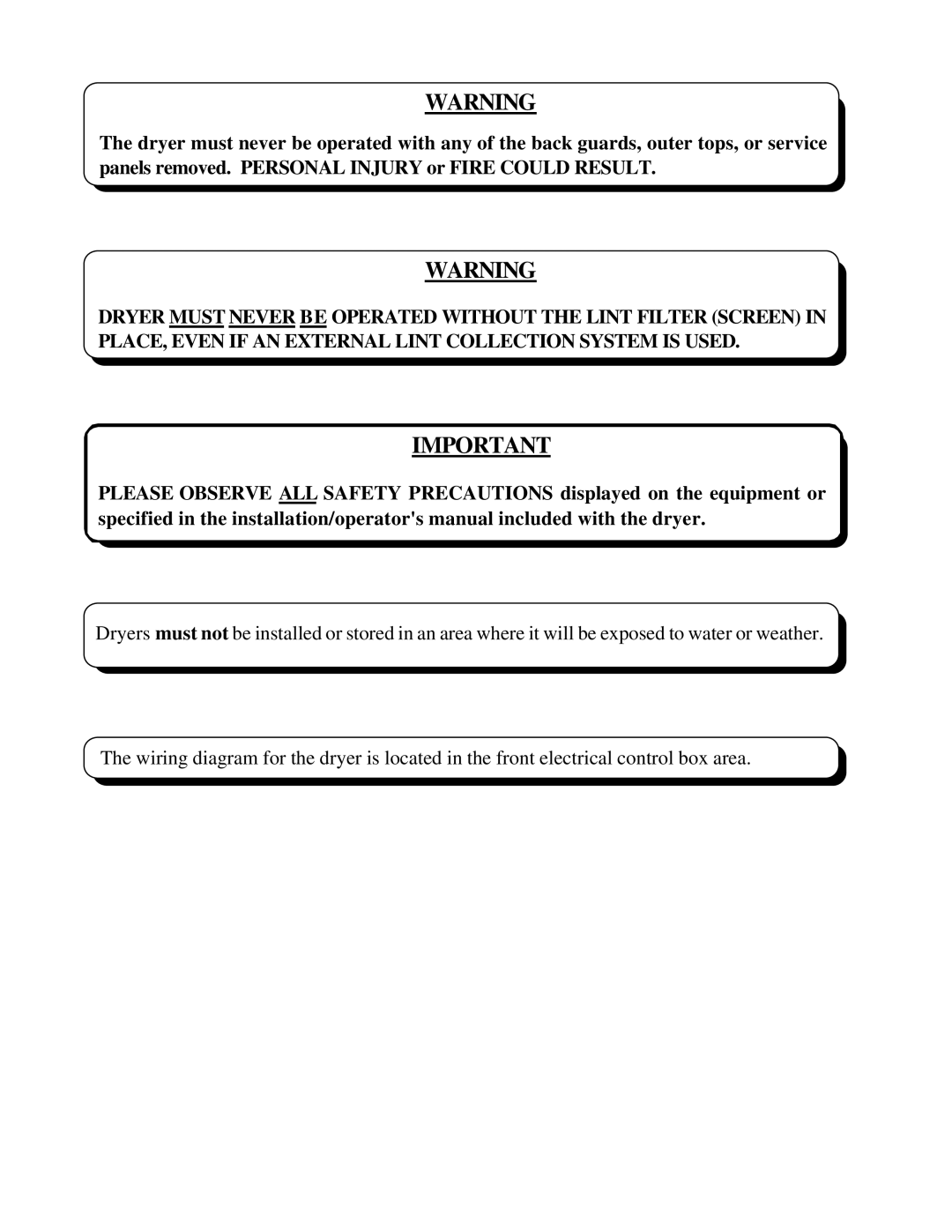 American Dryer Corp ADG-464 manual 