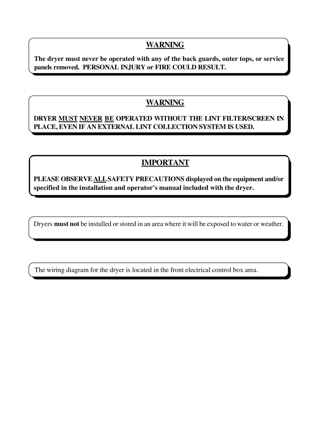 American Dryer Corp ADG-78 II installation manual 