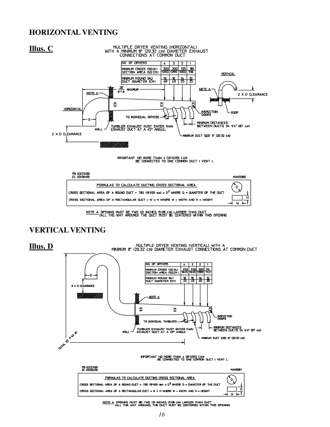 American Dryer Corp D-40 installation manual Illus. C 