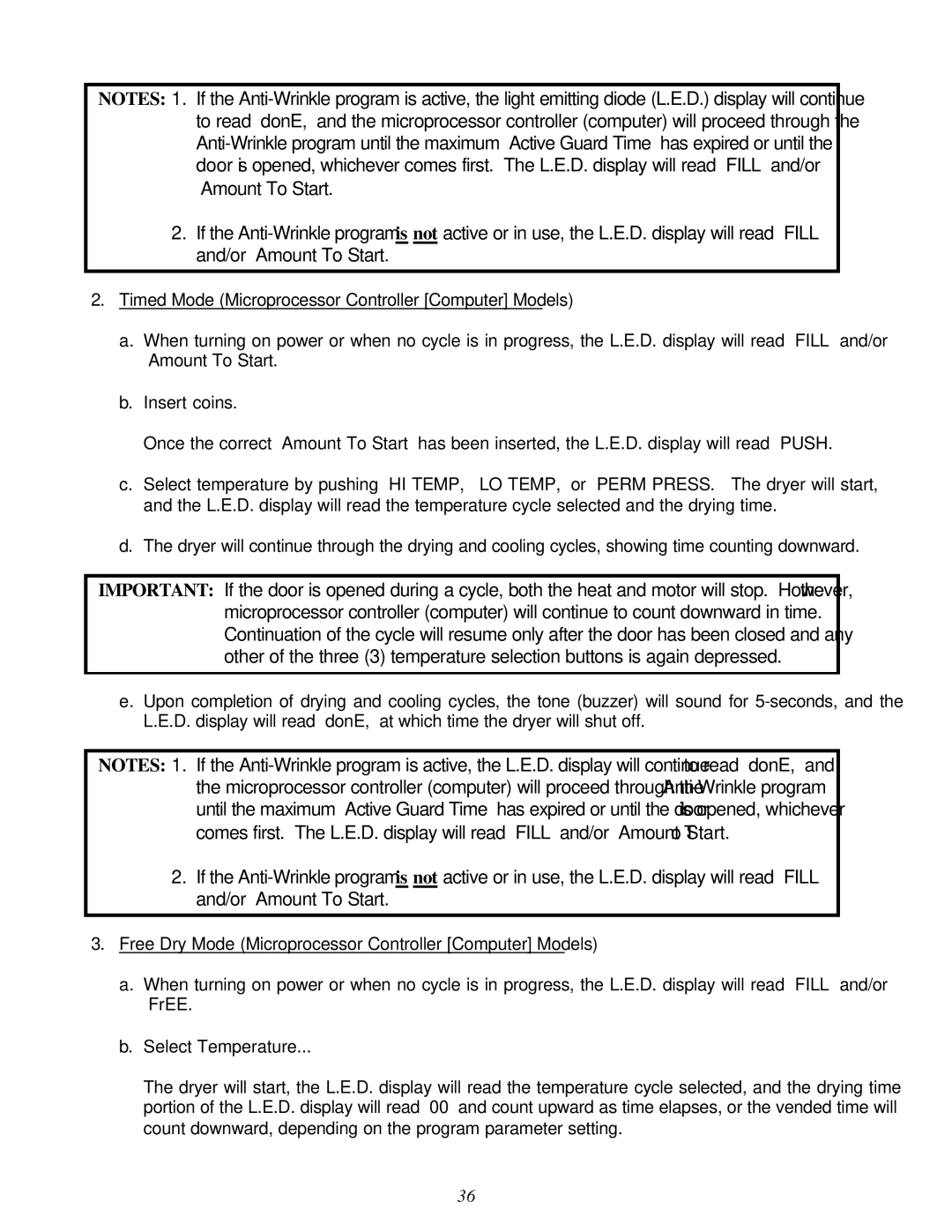 American Dryer Corp D-40 installation manual 