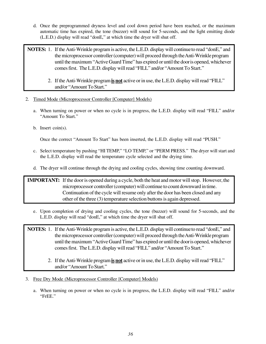 American Dryer Corp D3030 installation manual 