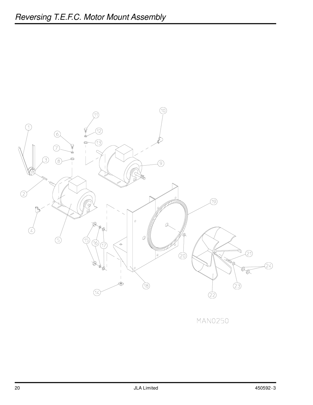 American Dryer Corp D75 manual Reversing T.E.F.C. Motor Mount Assembly 