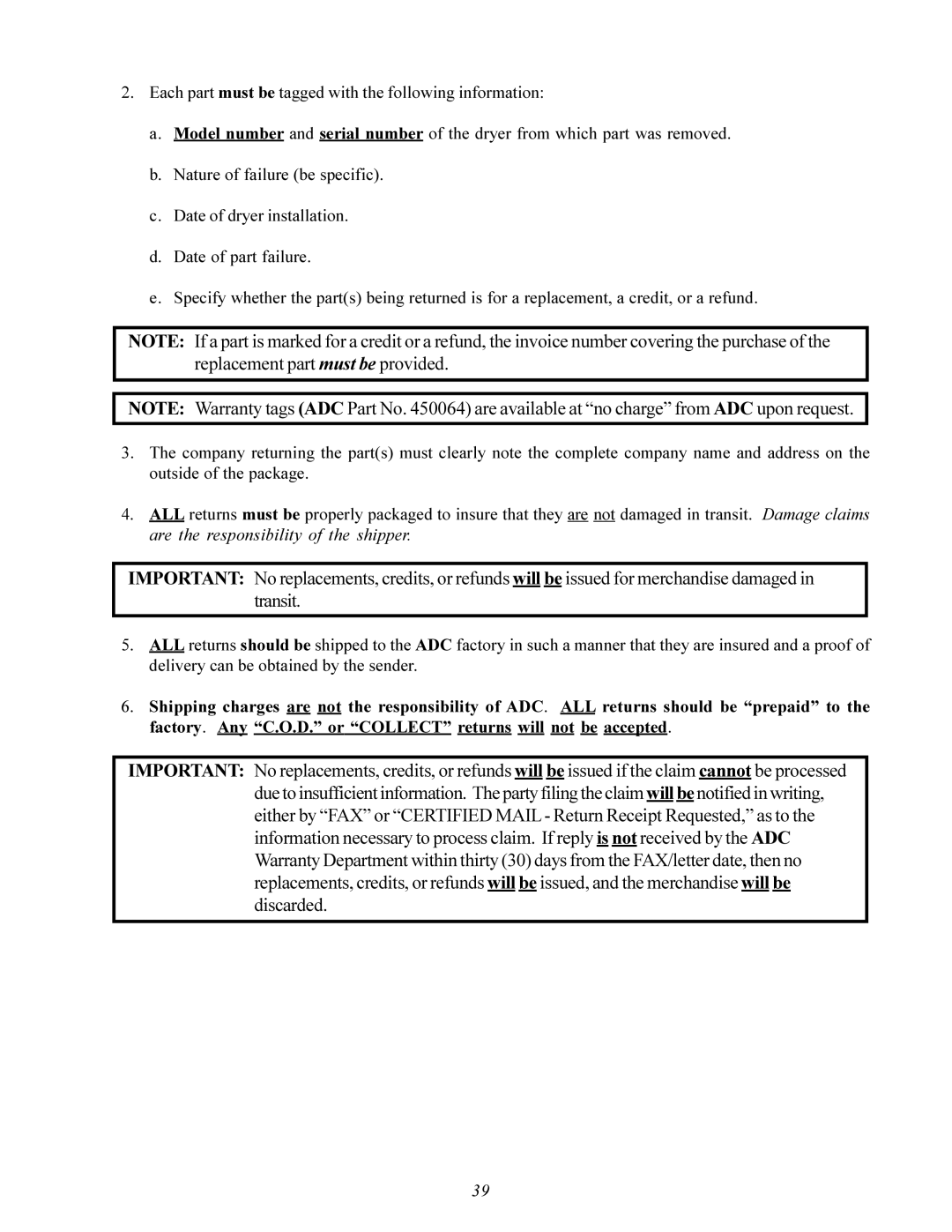 American Dryer Corp ID-120 installation manual 