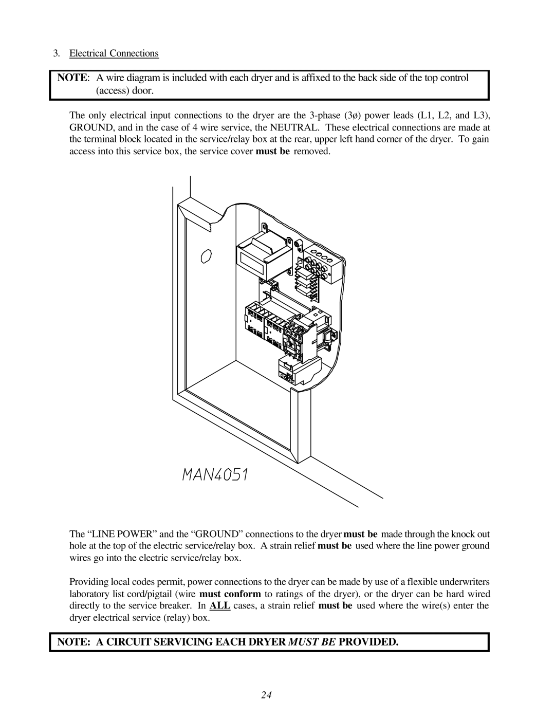 American Dryer Corp ID-170 installation manual 