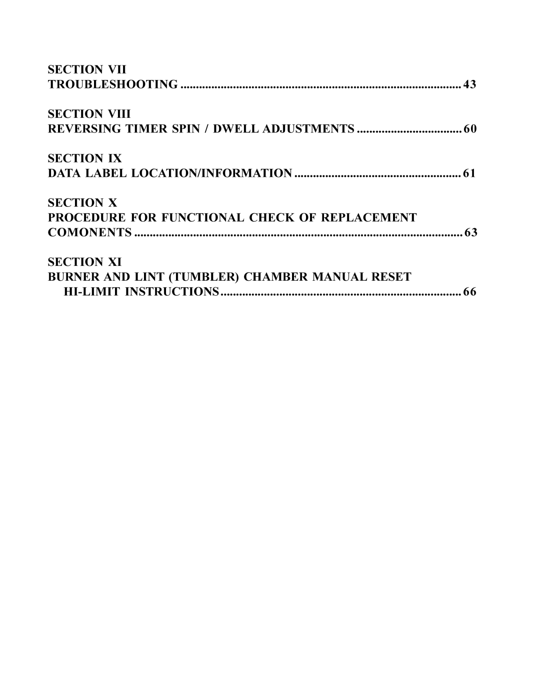 American Dryer Corp MD-170 manual Section Procedure for Functional Check of Replacement 