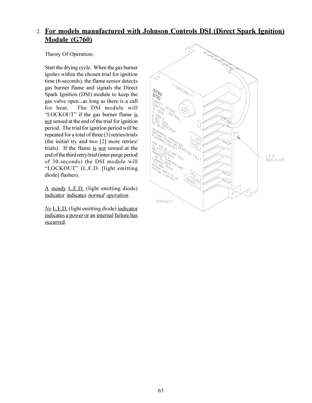 American Dryer Corp MD-170 manual Theory Of Operation 