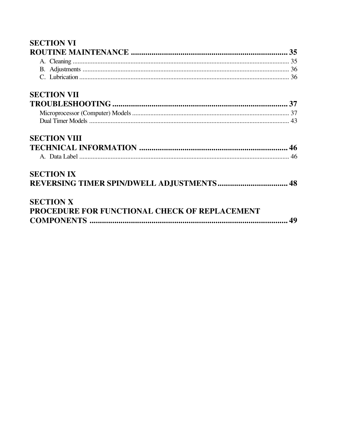 American Dryer Corp MDG-50 installation manual Section Routine Maintenance 