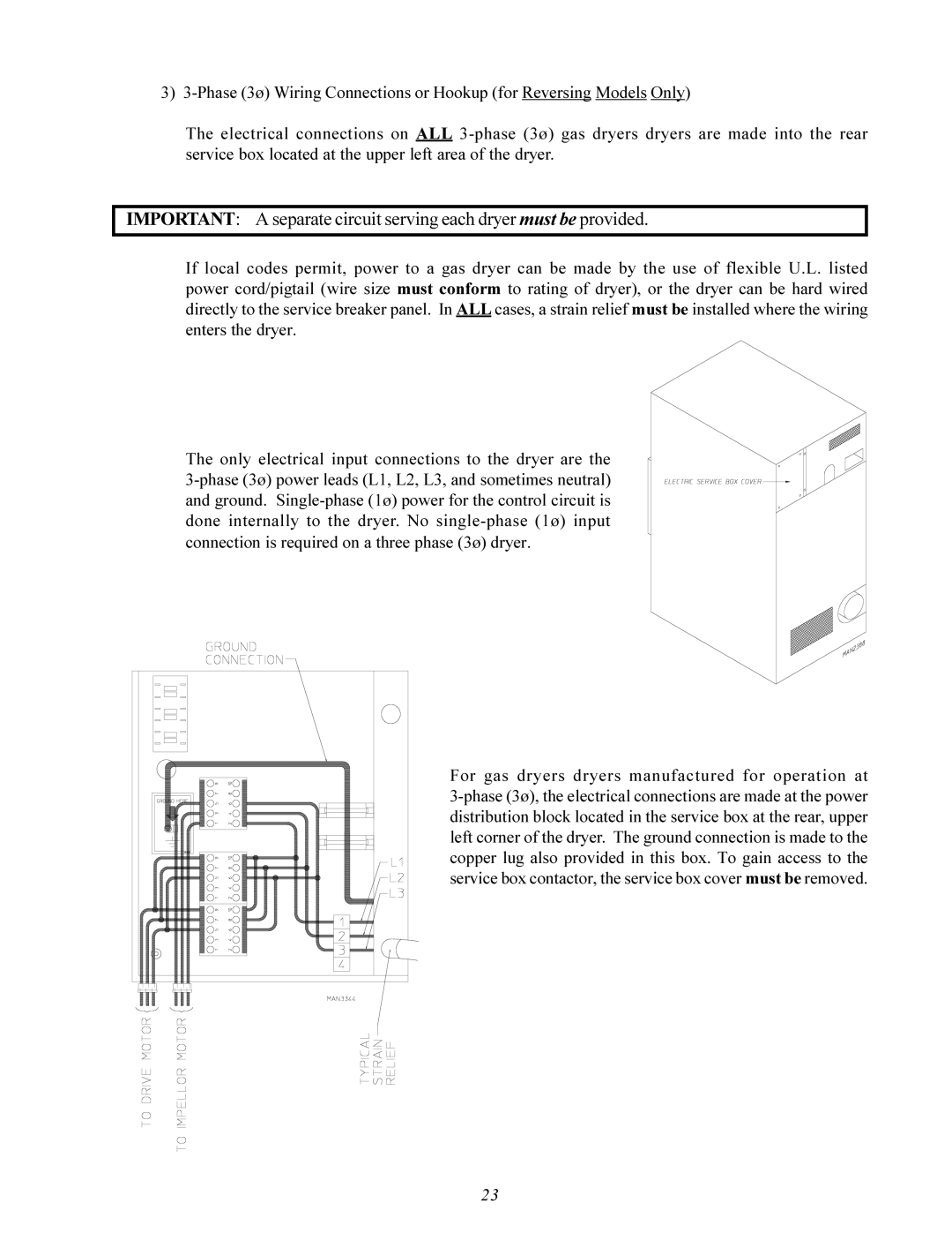 American Dryer Corp MDG-75 manual 