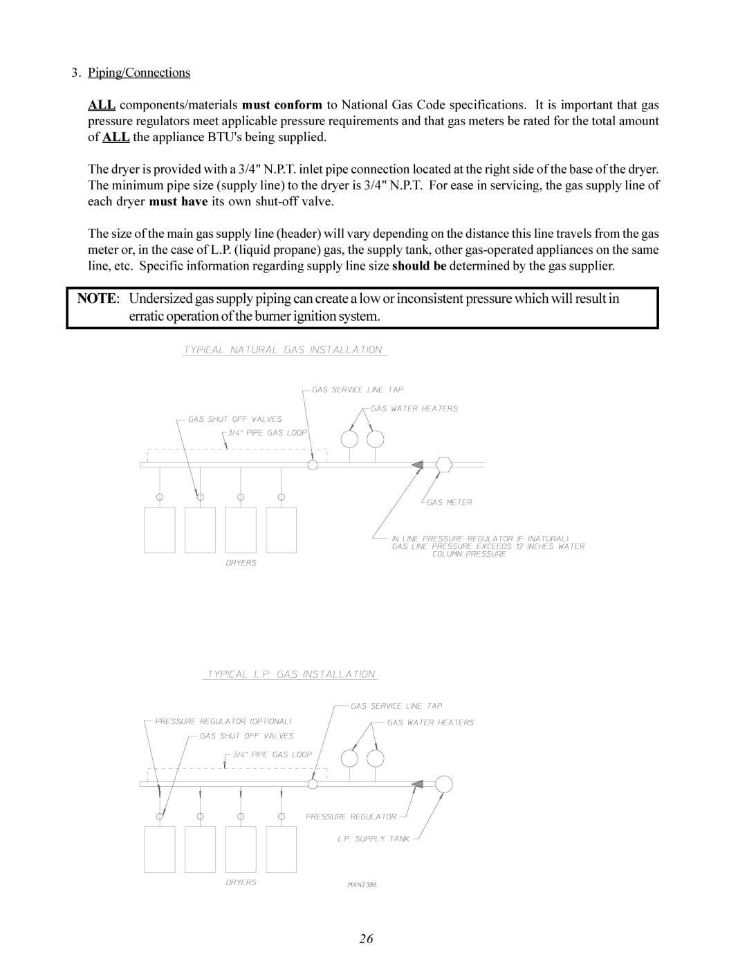 American Dryer Corp MDG-75 manual 