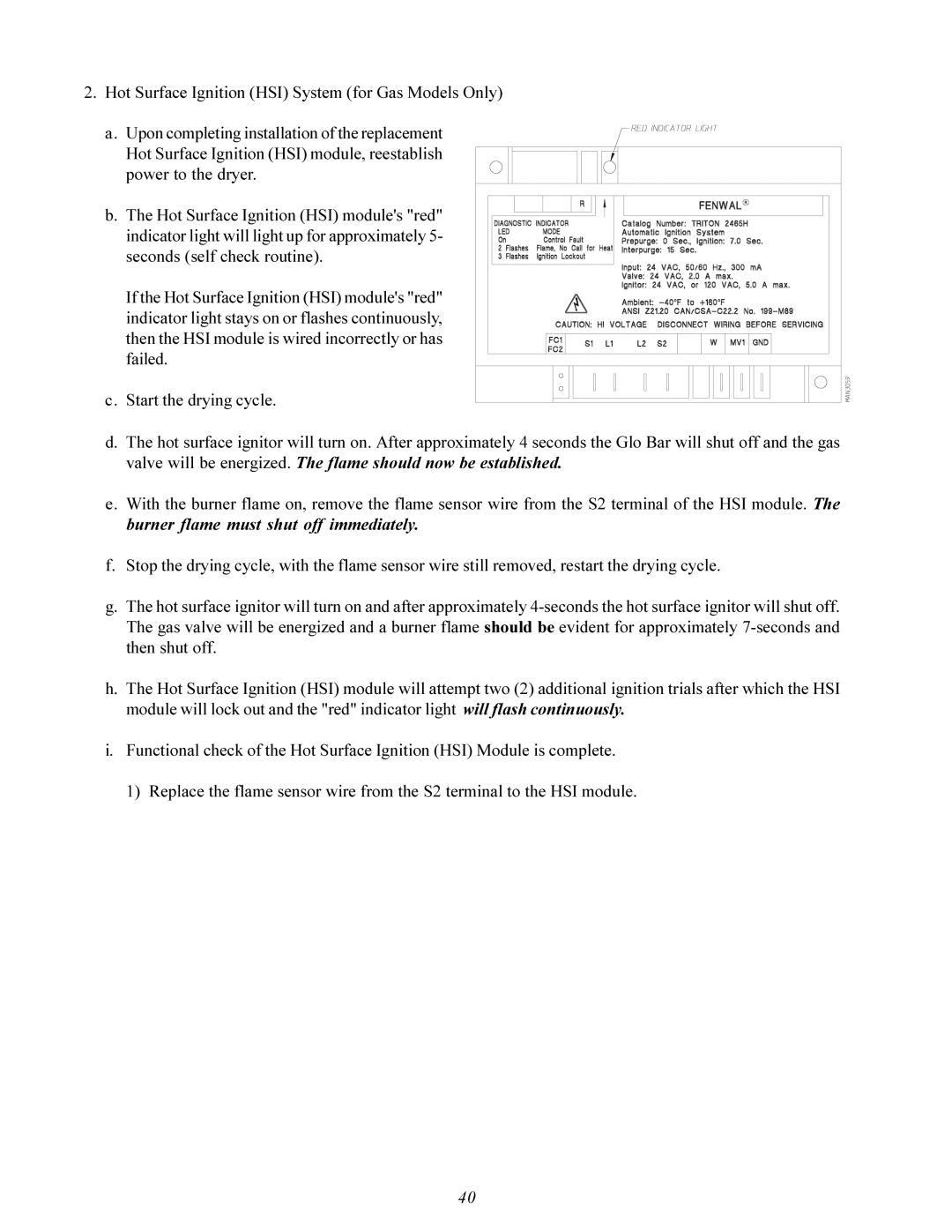 American Dryer Corp MDG-75 manual 