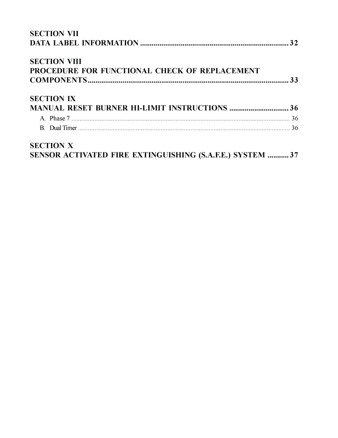 American Dryer Corp MDG50PNH, MDG50MNV installation manual Section Procedure for Functional Check of Replacement 