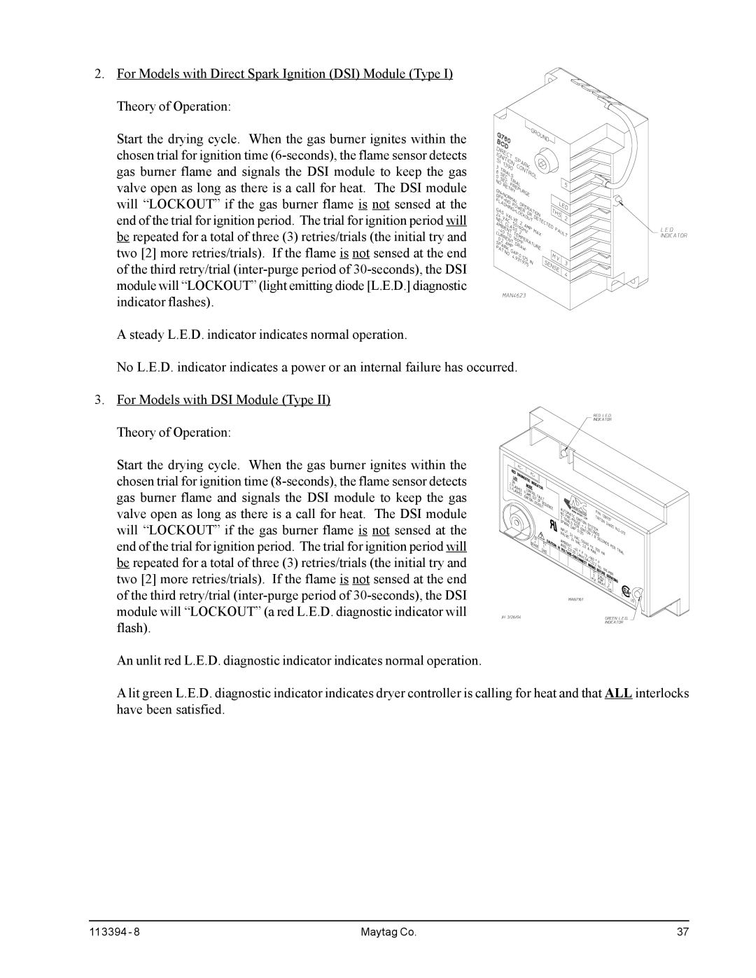 American Dryer Corp MDG75MNV, MDG75PNH installation manual Maytag Co 