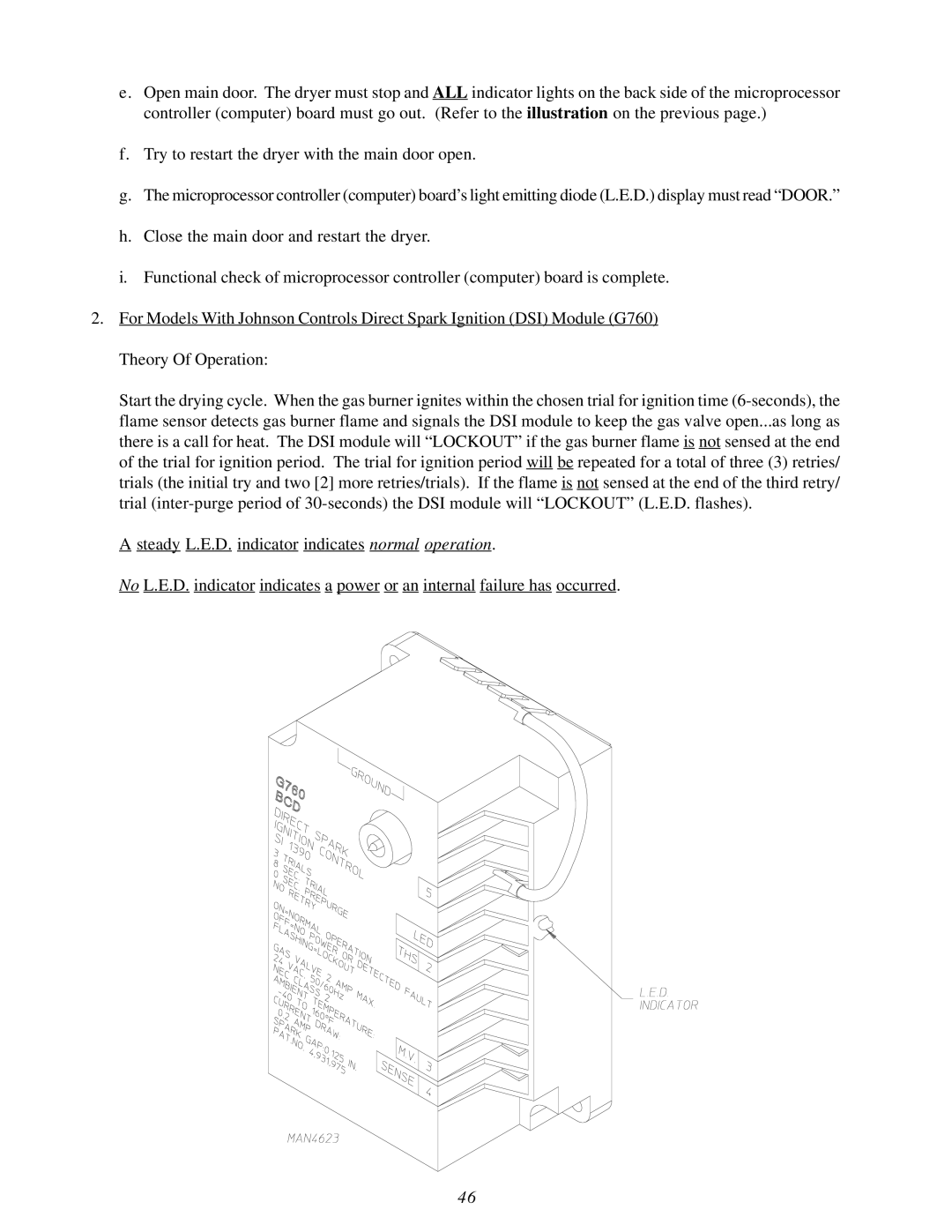 American Dryer Corp MDG75V installation manual 