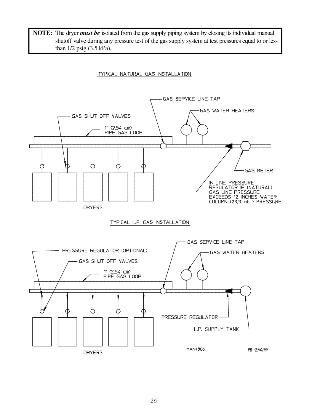 American Dryer Corp ML-122D installation manual 