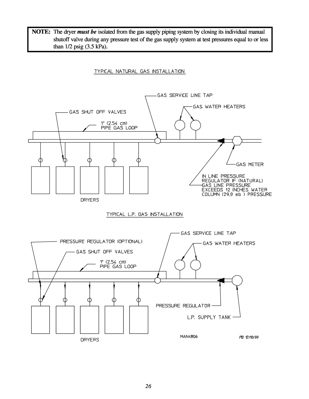 American Dryer Corp ML-122D installation manual 