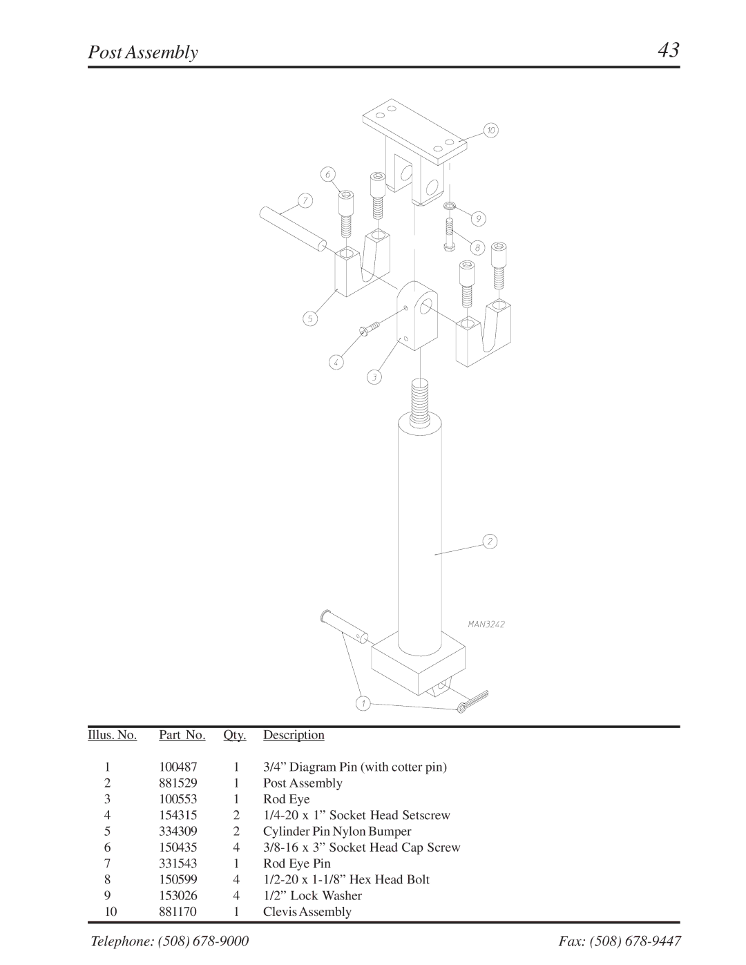 American Dryer Corp ML-310 manual Post Assembly 