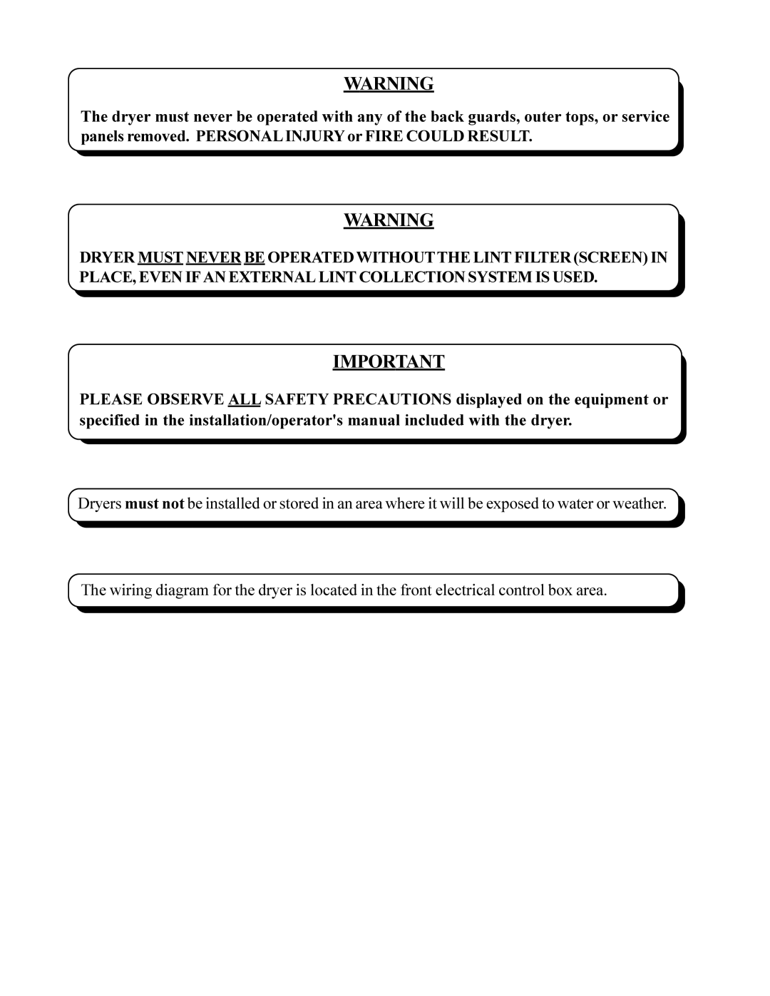 American Dryer Corp ML-410 manual 