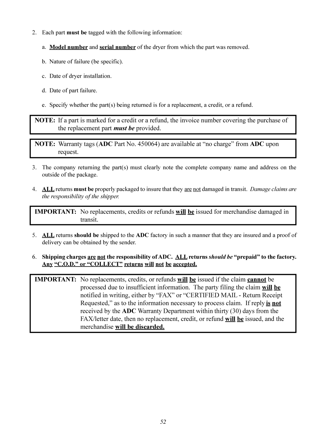 American Dryer Corp ML-410 manual 