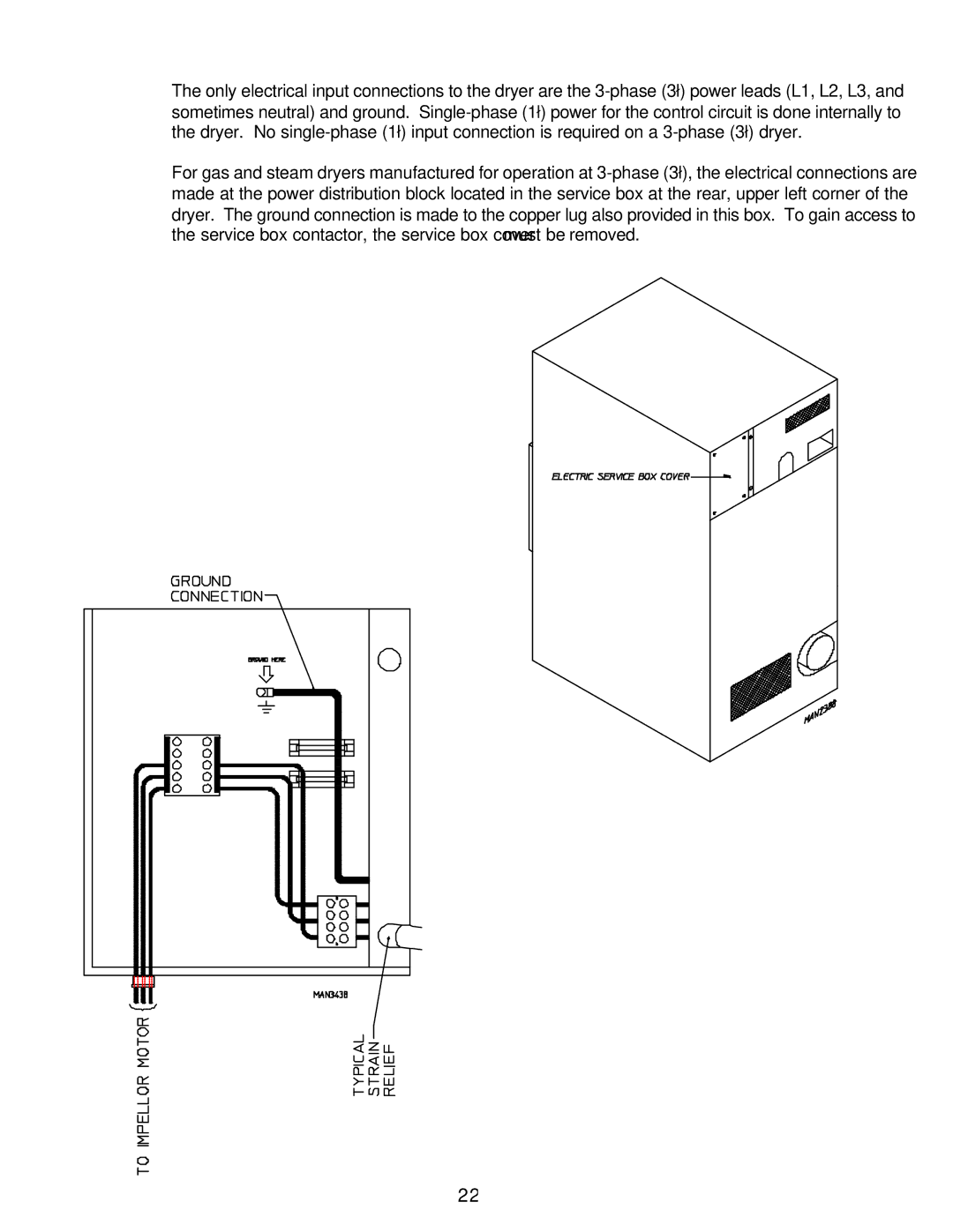 American Dryer Corp ML-55HS installation manual 